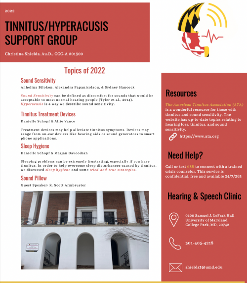 Tinnitus and Hyperacusis Support Group Newsletter