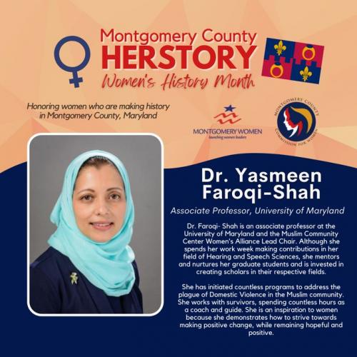 Congratulations to Associate Professor Yasmeen Faroqi-Shah