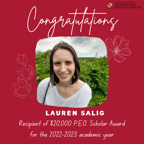Congratulations to PhD student Lauren Salig!