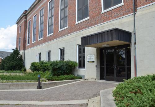 Entrance to LeFrak Hall