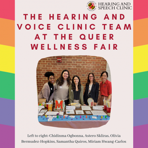 Hearing and Voice Clinic team at the Queer Wellness Fair